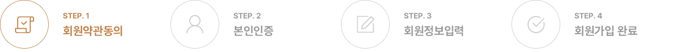 1. 협의체 가입동의 > 2. 회원약관동의(현센터계) > 3. 본인인증 > 4. 회원정보입력 > 5. 회원가입